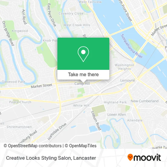 Creative Looks Styling Salon map