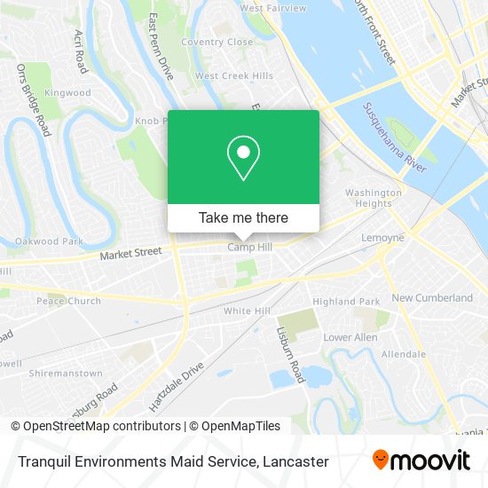 Mapa de Tranquil Environments Maid Service