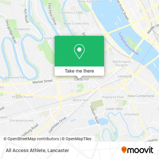 All Access Athlete map