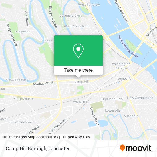 Camp Hill Borough map
