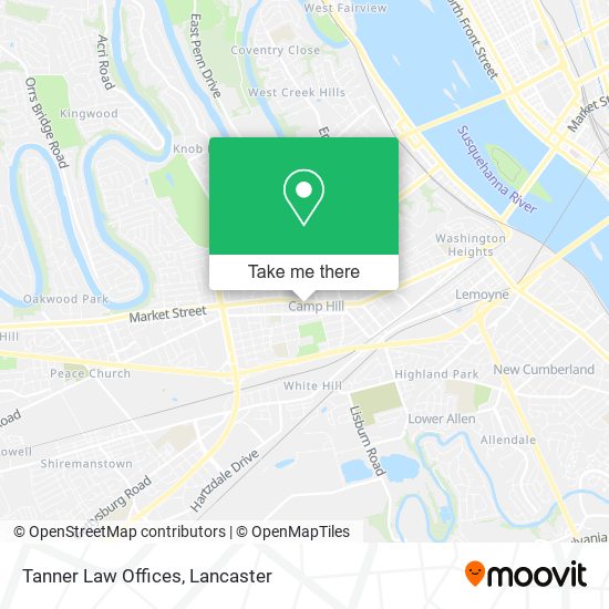 Tanner Law Offices map