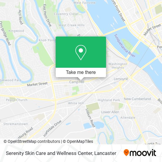 Mapa de Serenity Skin Care and Wellness Center
