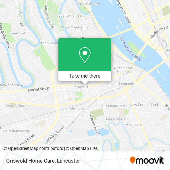 Mapa de Griswold Home Care