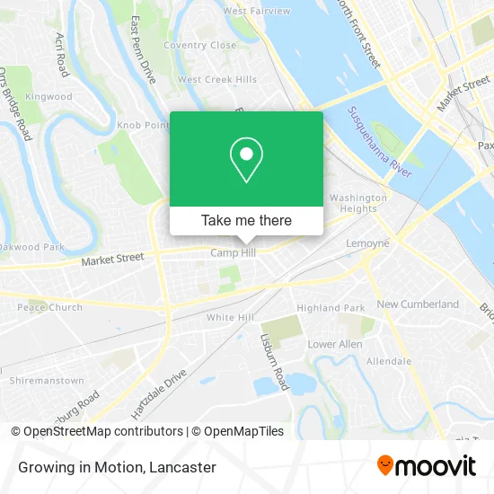 Growing in Motion map