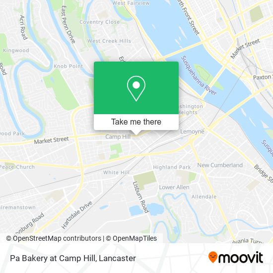 Pa Bakery at Camp Hill map