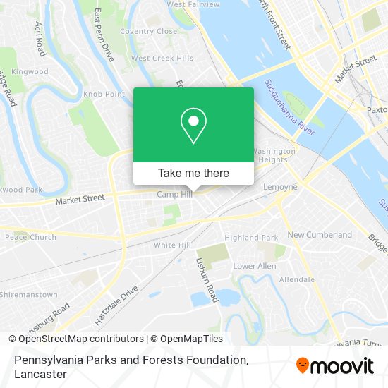 Pennsylvania Parks and Forests Foundation map