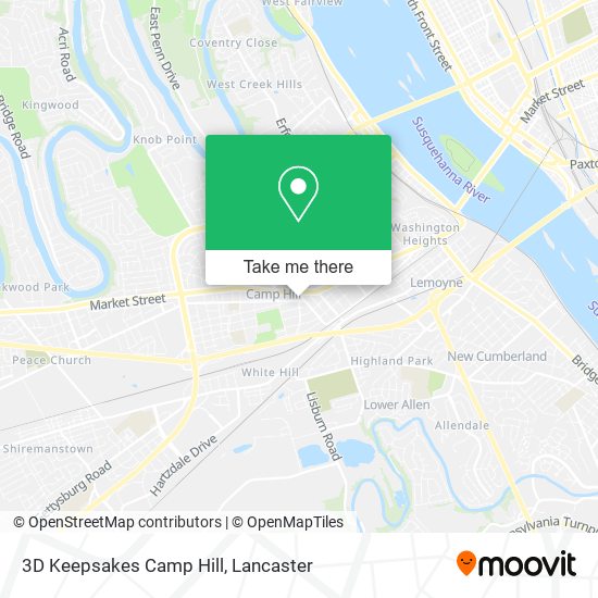 3D Keepsakes Camp Hill map