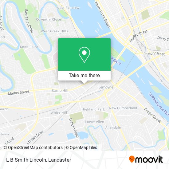 L B Smith Lincoln map