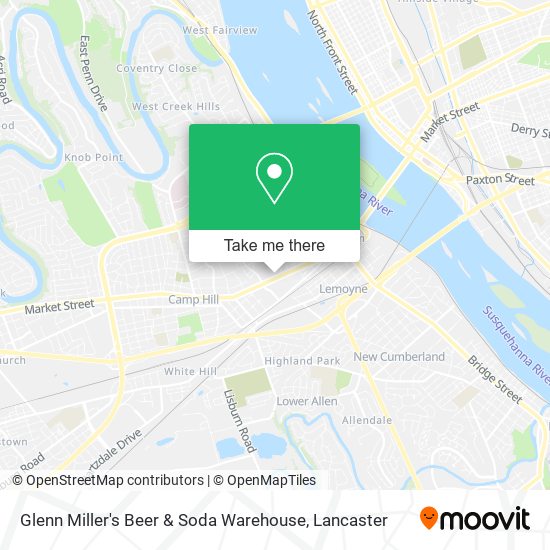 Glenn Miller's Beer & Soda Warehouse map