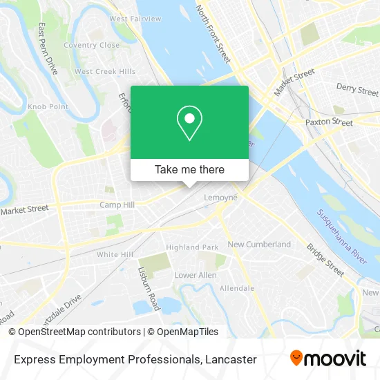 Express Employment Professionals map
