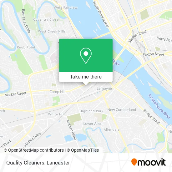 Quality Cleaners map