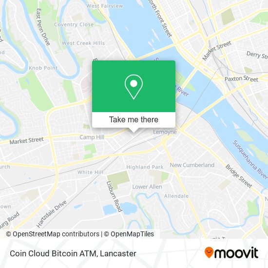 Coin Cloud Bitcoin ATM map