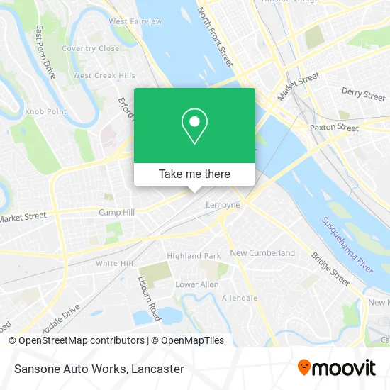 Sansone Auto Works map