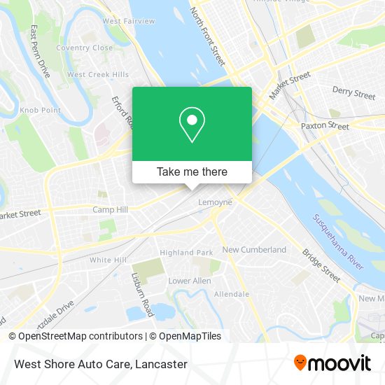 Mapa de West Shore Auto Care
