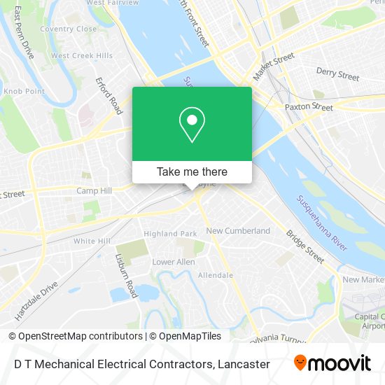 D T Mechanical Electrical Contractors map