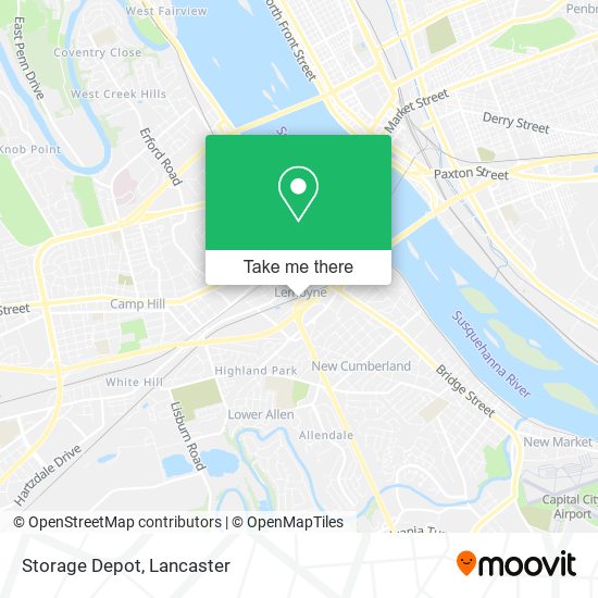 Mapa de Storage Depot