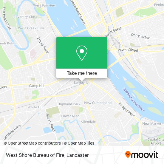 West Shore Bureau of Fire map