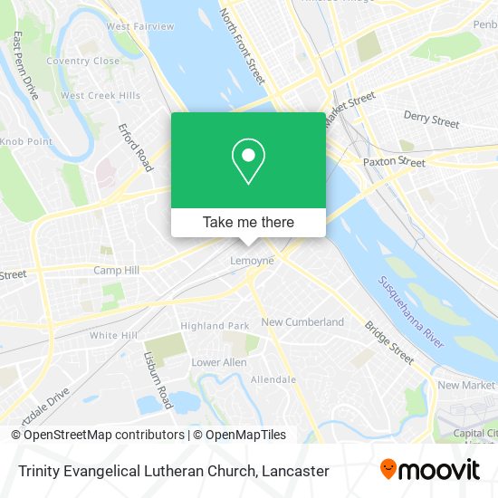 Mapa de Trinity Evangelical Lutheran Church