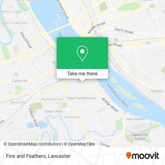 Fins and Feathers map