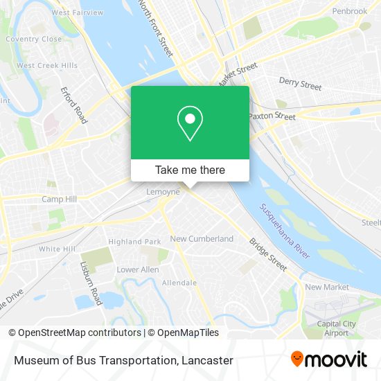 Museum of Bus Transportation map