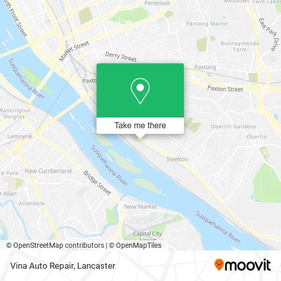 Vina Auto Repair map