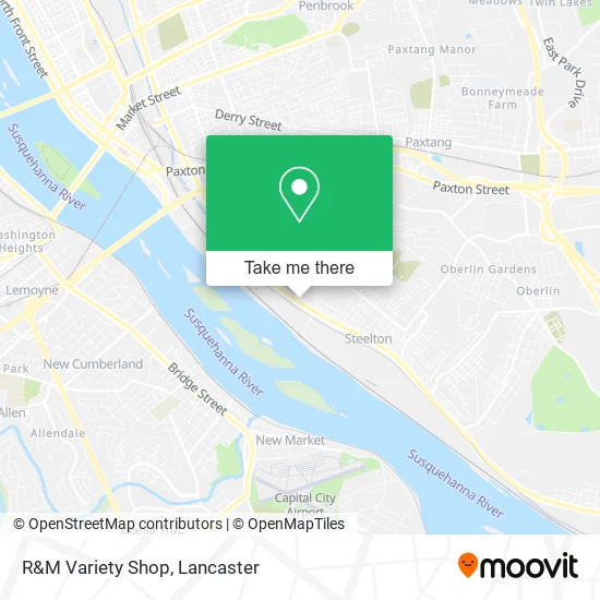 R&M Variety Shop map