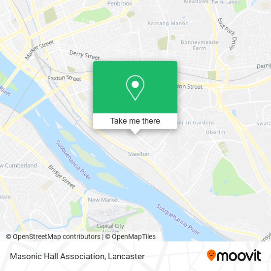 Masonic Hall Association map