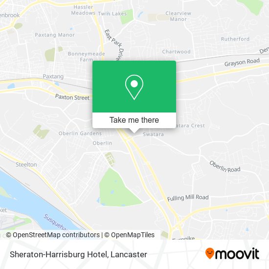 Mapa de Sheraton-Harrisburg Hotel