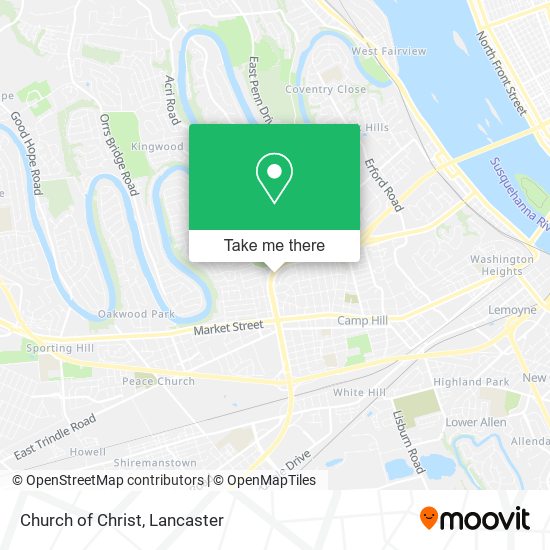 Church of Christ map