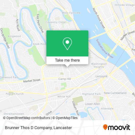 Brunner Thos D Company map