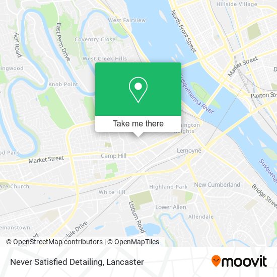 Never Satisfied Detailing map