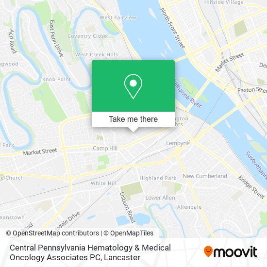 Central Pennsylvania Hematology & Medical Oncology Associates PC map