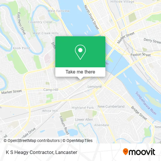 K S Heagy Contractor map