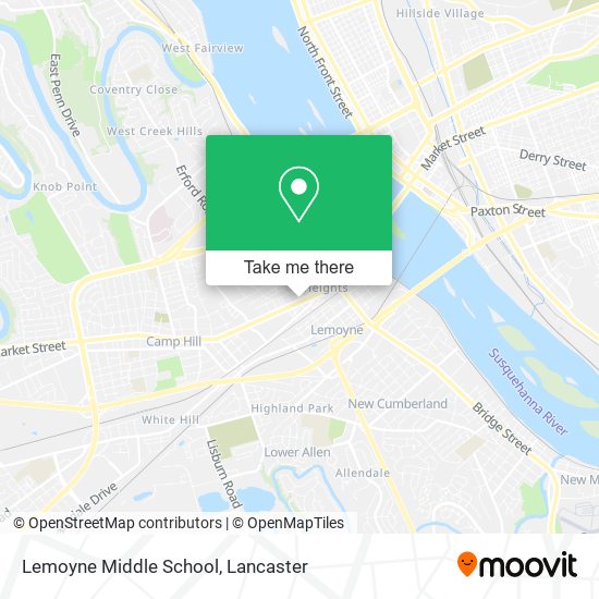 Lemoyne Middle School map