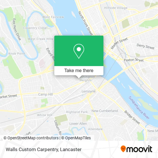 Walls Custom Carpentry map