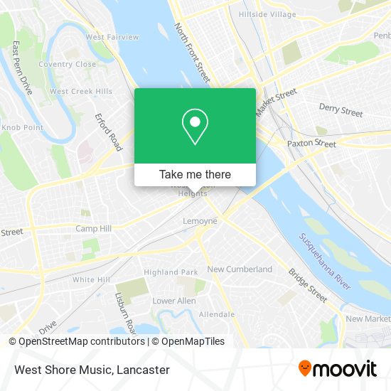 Mapa de West Shore Music