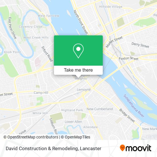 Mapa de David Construction & Remodeling
