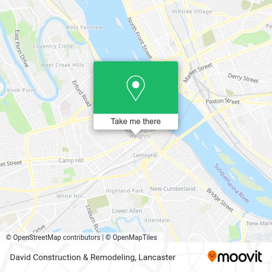David Construction & Remodeling map
