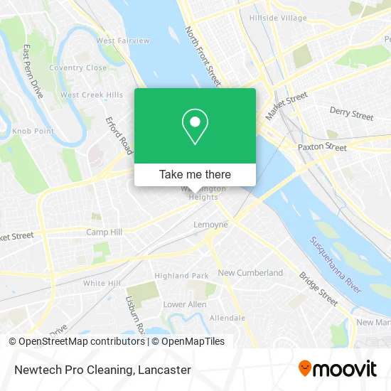 Newtech Pro Cleaning map