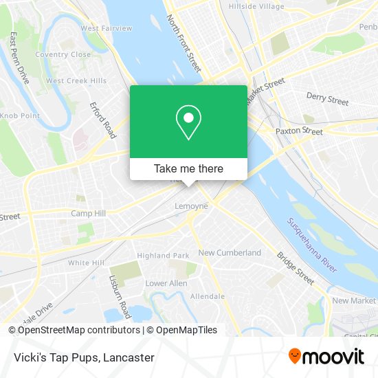Mapa de Vicki's Tap Pups