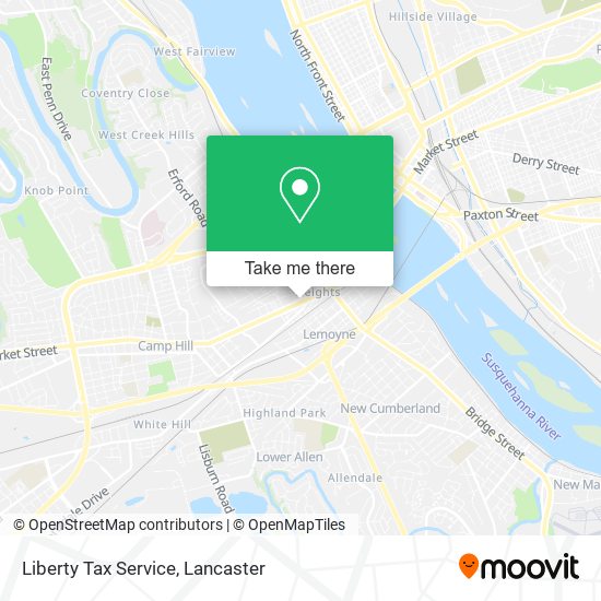 Mapa de Liberty Tax Service