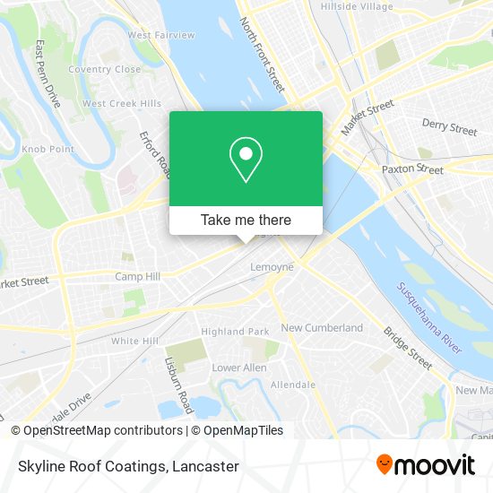 Skyline Roof Coatings map