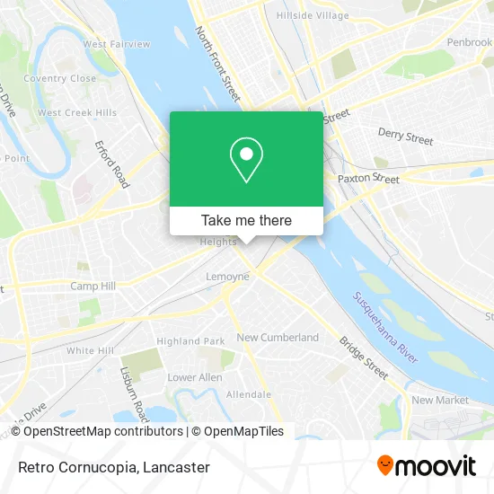 Retro Cornucopia map