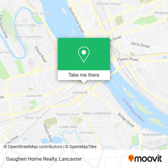 Gaughen Home Realty map