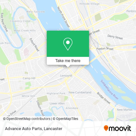 Advance Auto Parts map