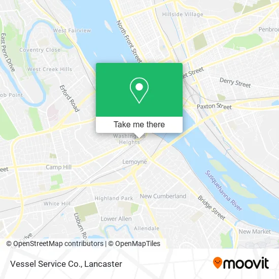 Vessel Service Co. map