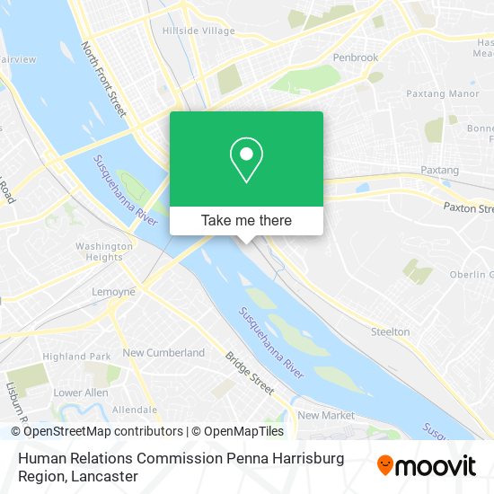 Mapa de Human Relations Commission Penna Harrisburg Region