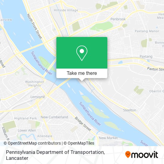 Mapa de Pennsylvania Department of Transportation
