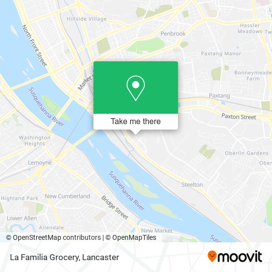 Mapa de La Familia Grocery