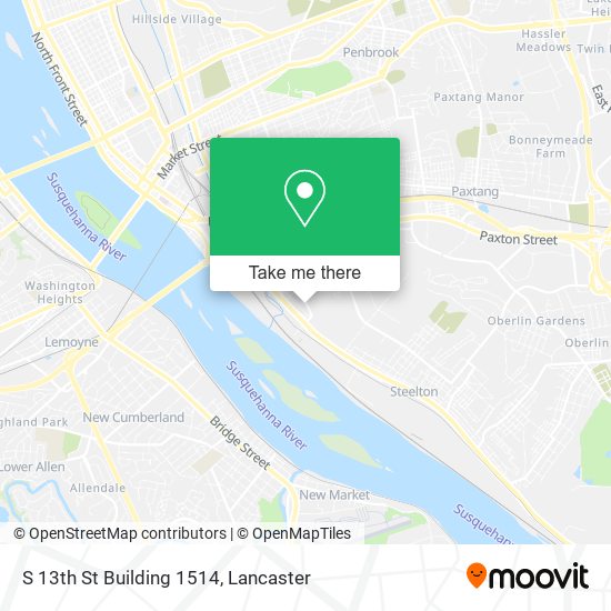 Mapa de S 13th St Building 1514